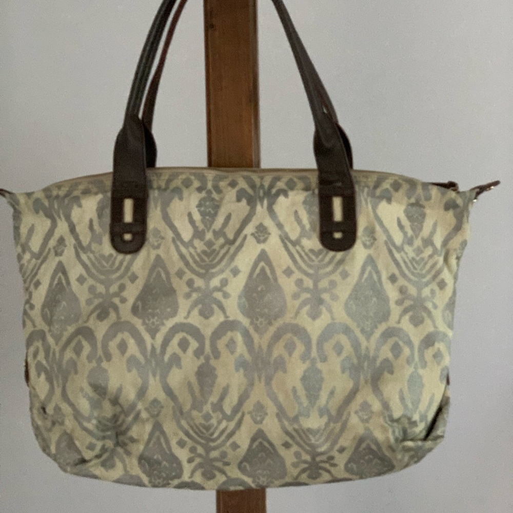 STELLA & DOT | Coated Canvas  Tote Shoulder Bag
